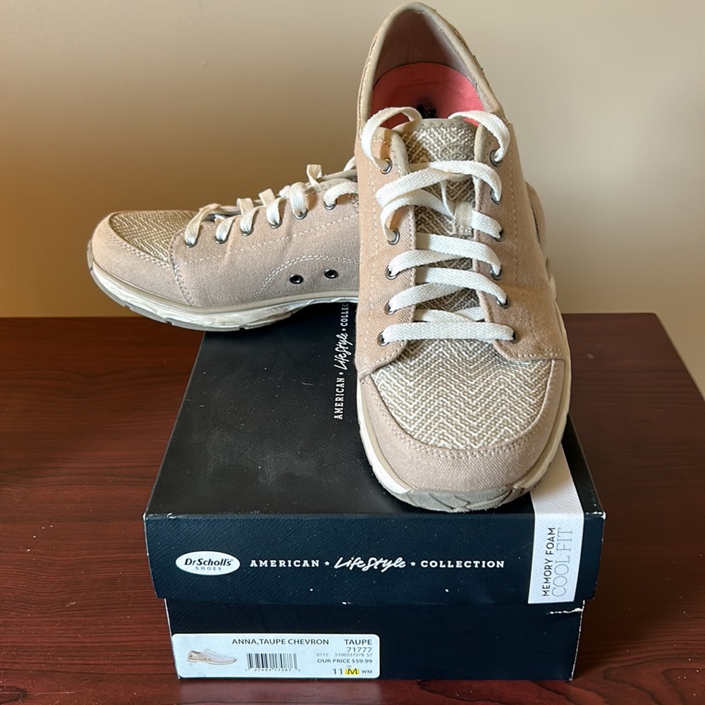 DR SCHOLL’S - Taupe memory foam cool fit sneaker